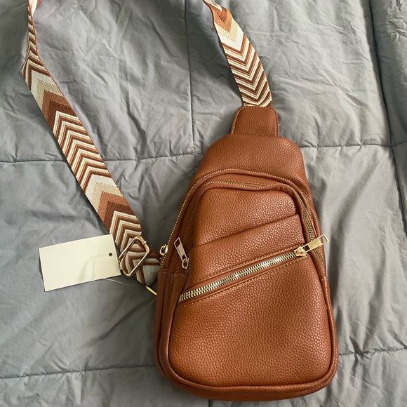 Handbags - Brown Leather Crossbody Bag